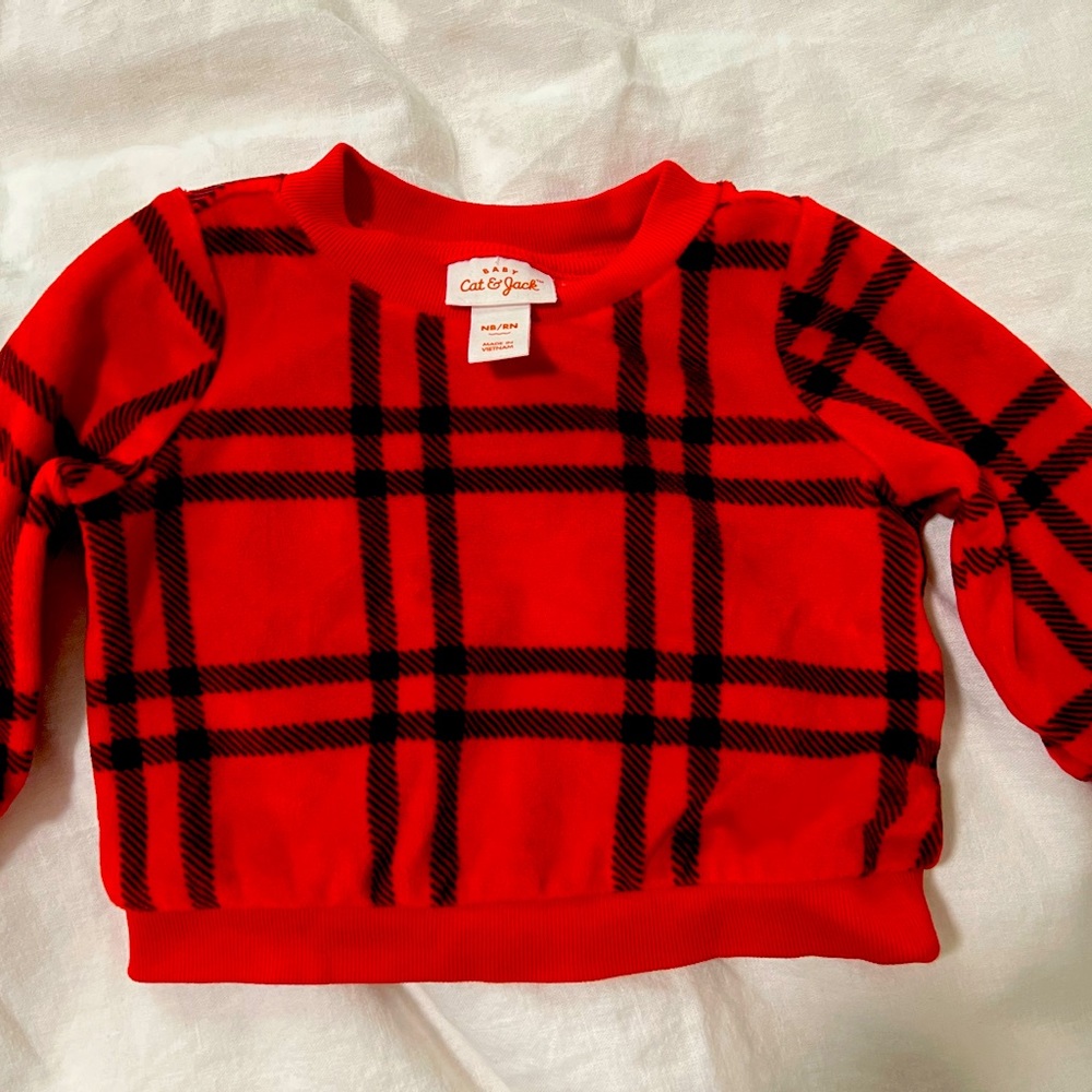 Cat and Jack button sweater. NB size. Worn once!